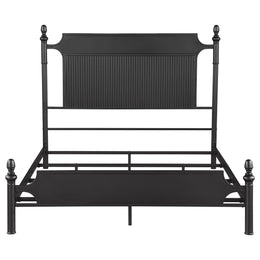 Cameron 51-inch Metal Panel Bed Black