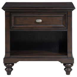 Devon Bedroom Set Wine Red and Dark Oak