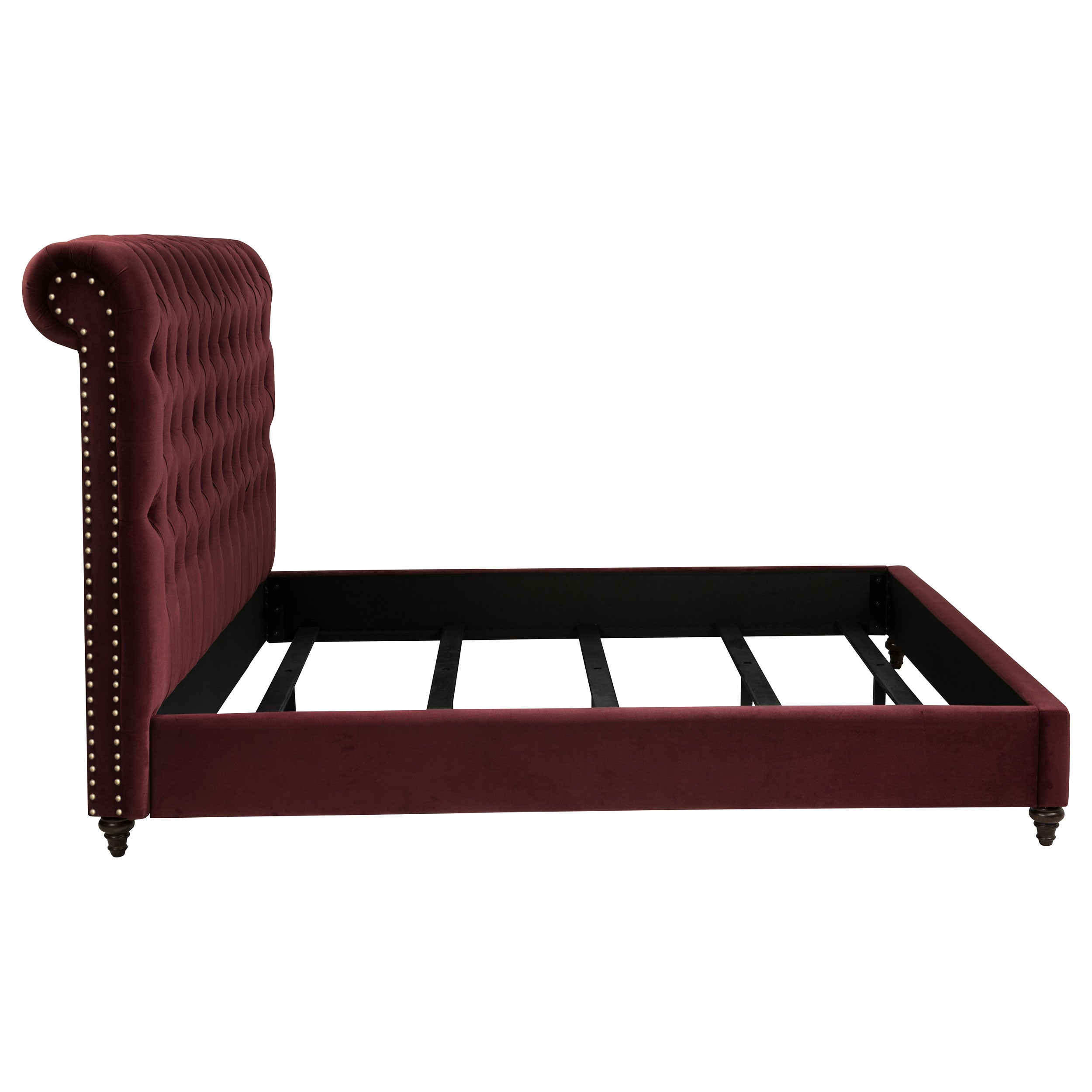Devon 57-inch Upholstered California King Panel Bed Beige
