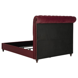 Devon 57-inch Upholstered California King Panel Bed Beige