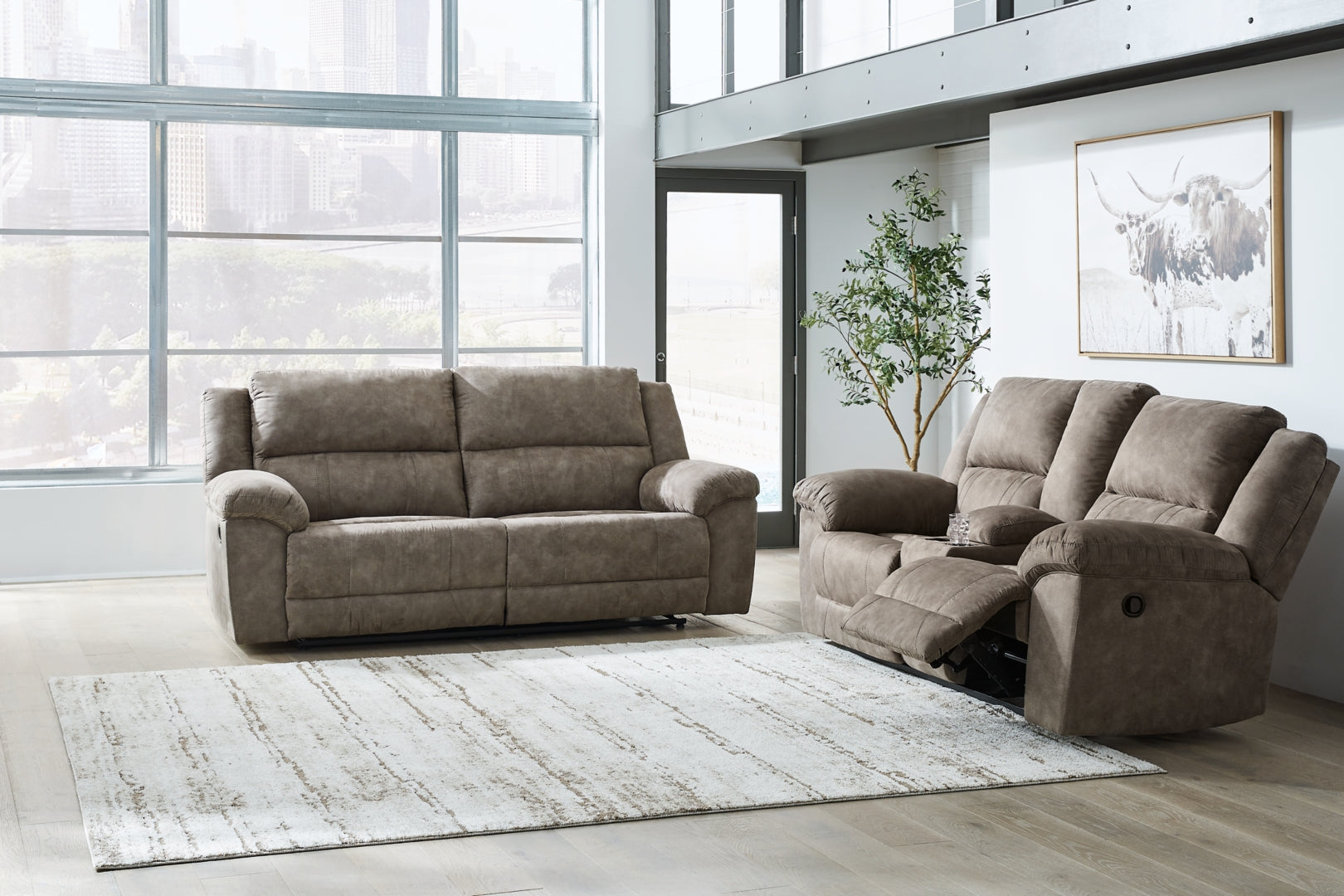 Laresview Sofa, Loveseat and Recliner