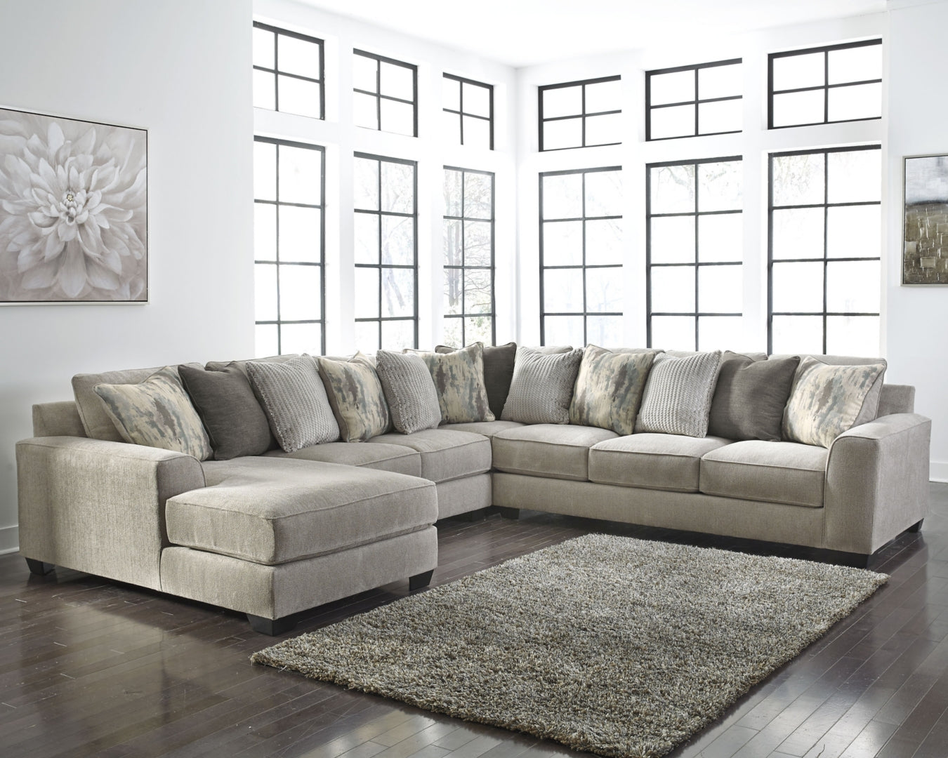 Ardsley 3-Piece Sectional with Ottoman
