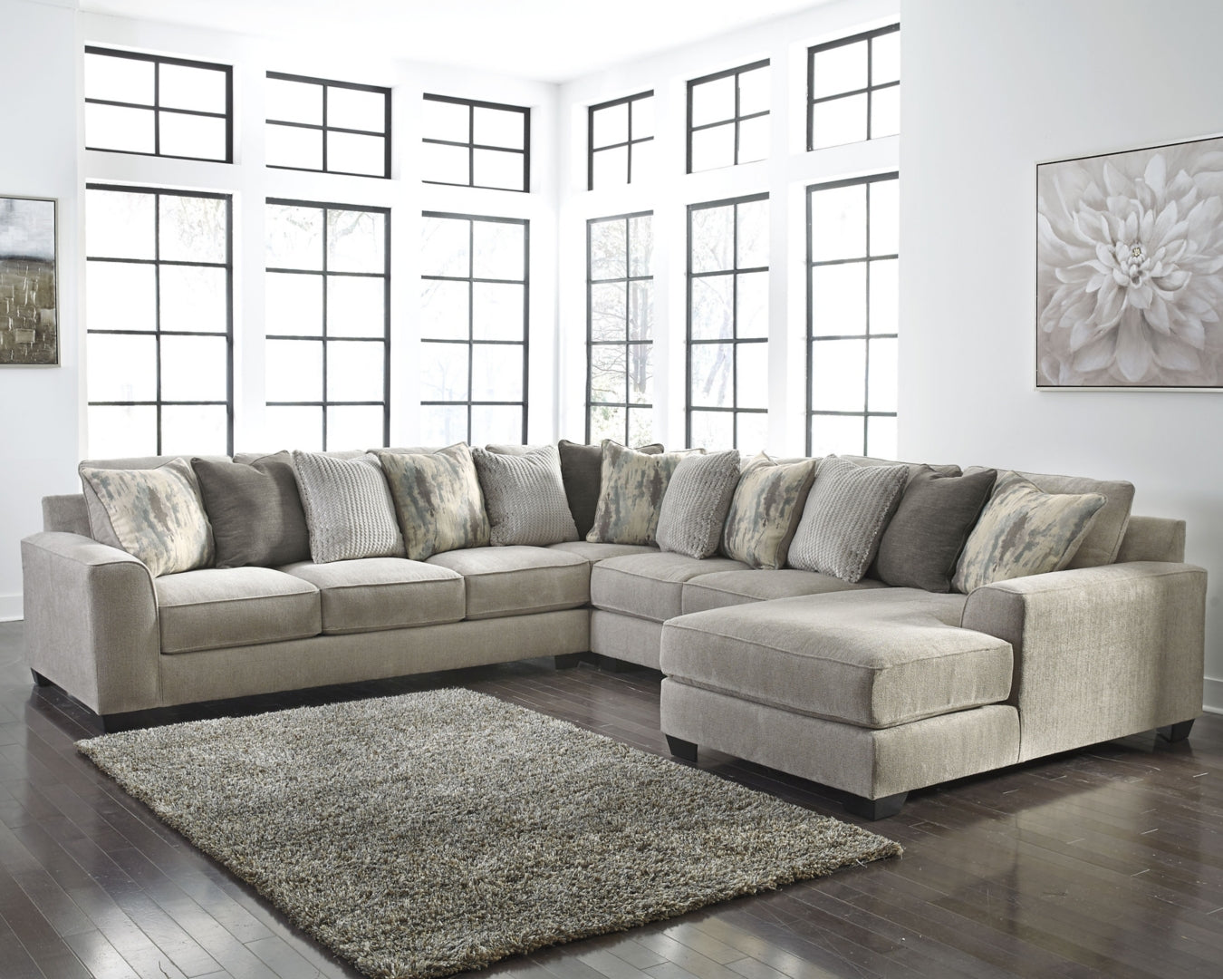 Ardsley 3-Piece Sectional with Ottoman