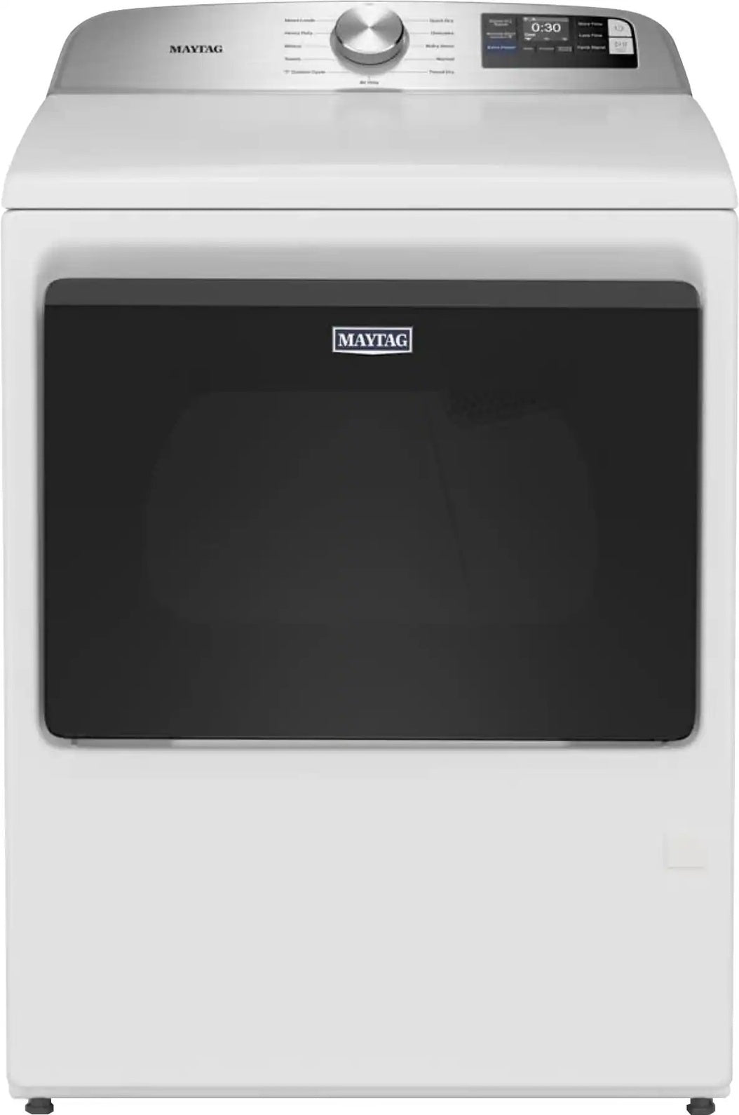 Package - Maytag - 5.3 Cu. Ft. High-Efficiency Smart Top Load Impeller Washer with Extra Power and 7.4 Cu. Ft. Smart Gas Dryer with Extra Power and Advanced Moisture Sensing - White