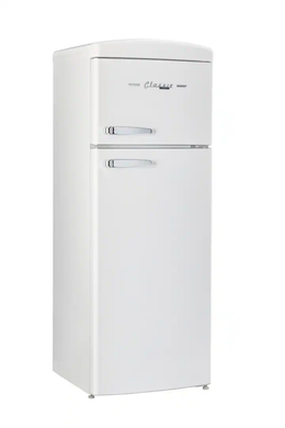 Unique Appliances - 21 in. Wide Classic Retro 7.5cu.ft Compact Top Freezer Refrigerator - Marshmallow White