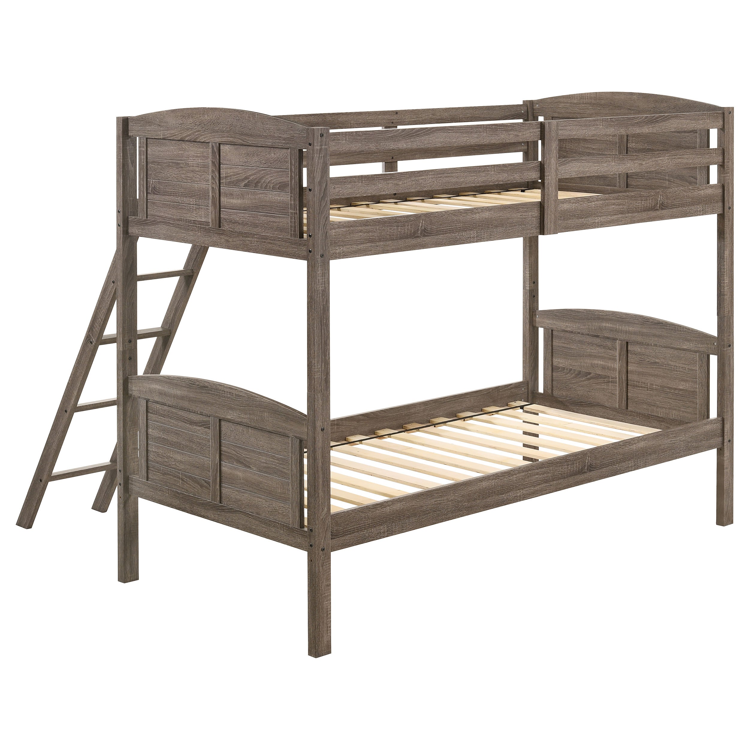Flynn Wood Over Bunk Bed Weathered Brown