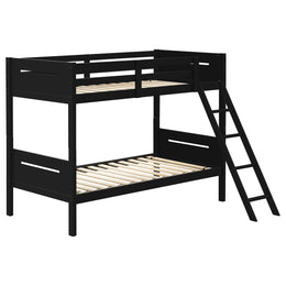 Littleton Wood Over Bunk Bed Black