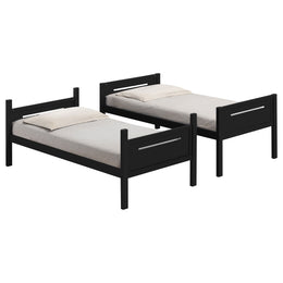 Littleton Wood Over Bunk Bed Black