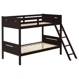 Littleton Wood Over Bunk Bed Black