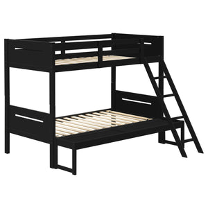 Littleton Wood Over Bunk Bed Black