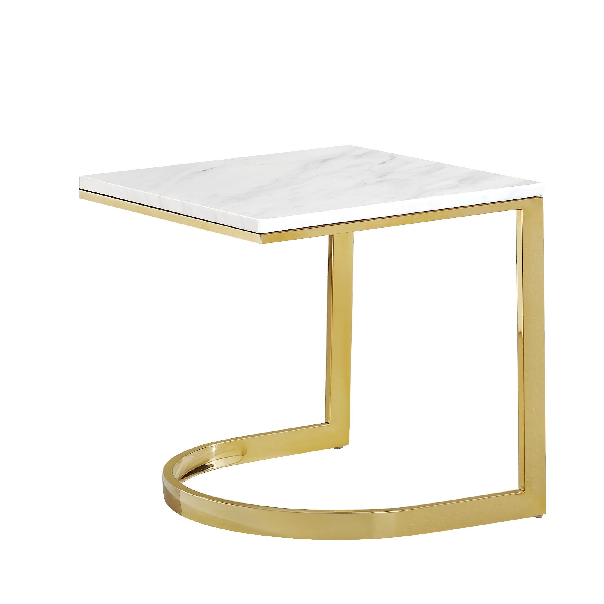 Meridian London Gold End Table