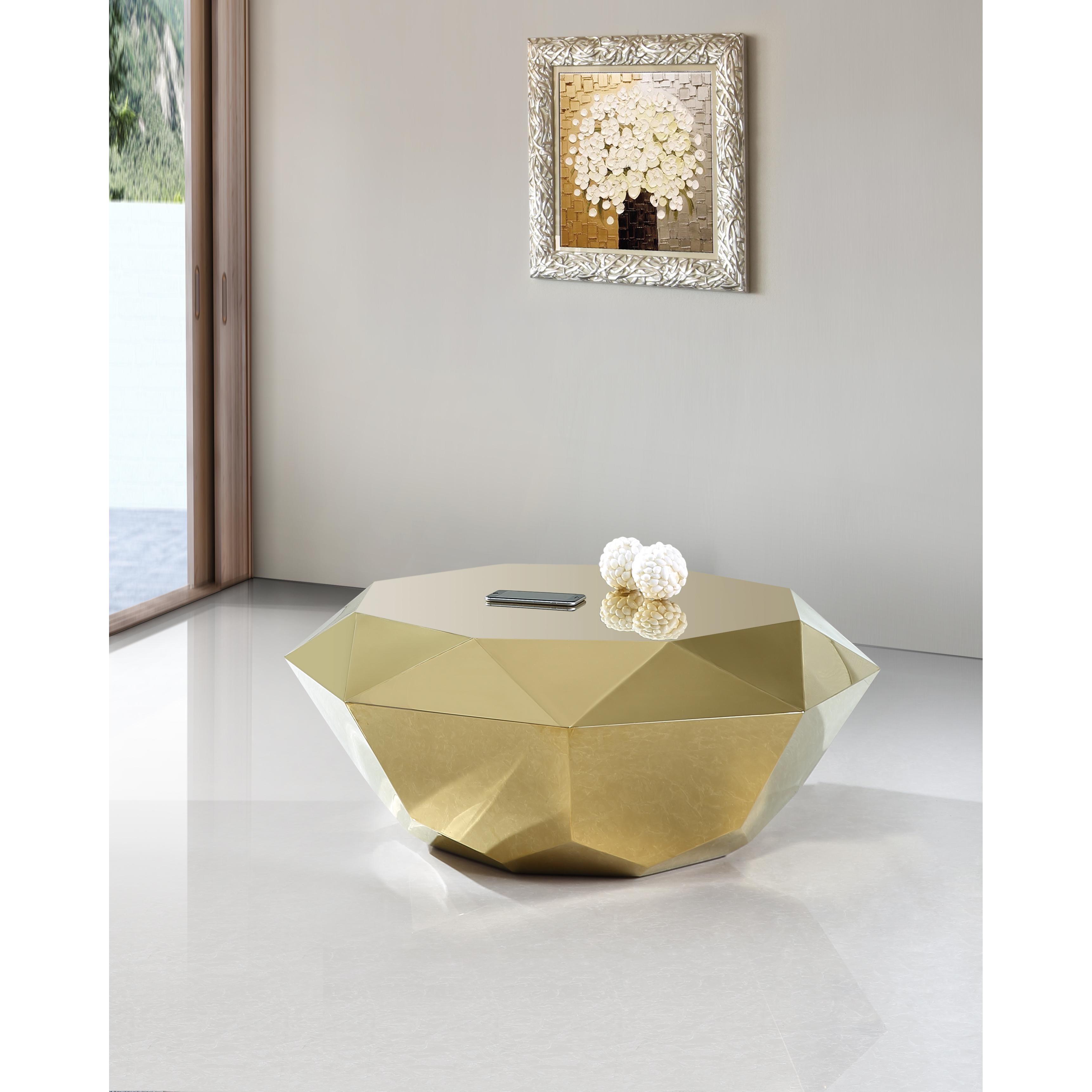 Meridian Gemma Gold Coffee Table