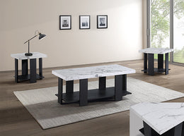 Boris 3-Pk Cocktail Set-Faux Marble