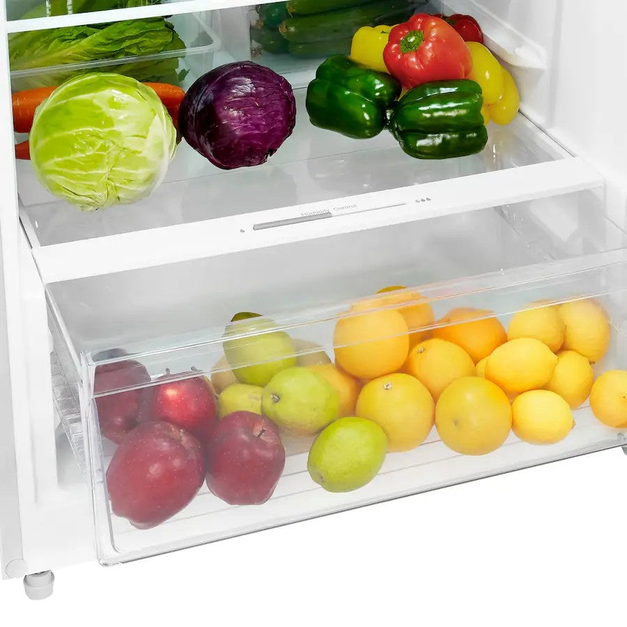 Insignia™ - 28 in. Wide 14.2 Cu. Ft. Top-Freezer Refrigerator with ENERGY STAR Certification - White
