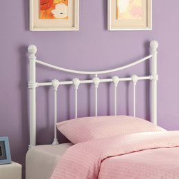 Marie Metal Open Frame Headboard White