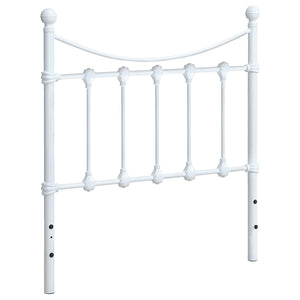 Marie Metal Open Frame Headboard White