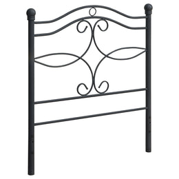 Callie Metal Open Frame Headboard Matte Black