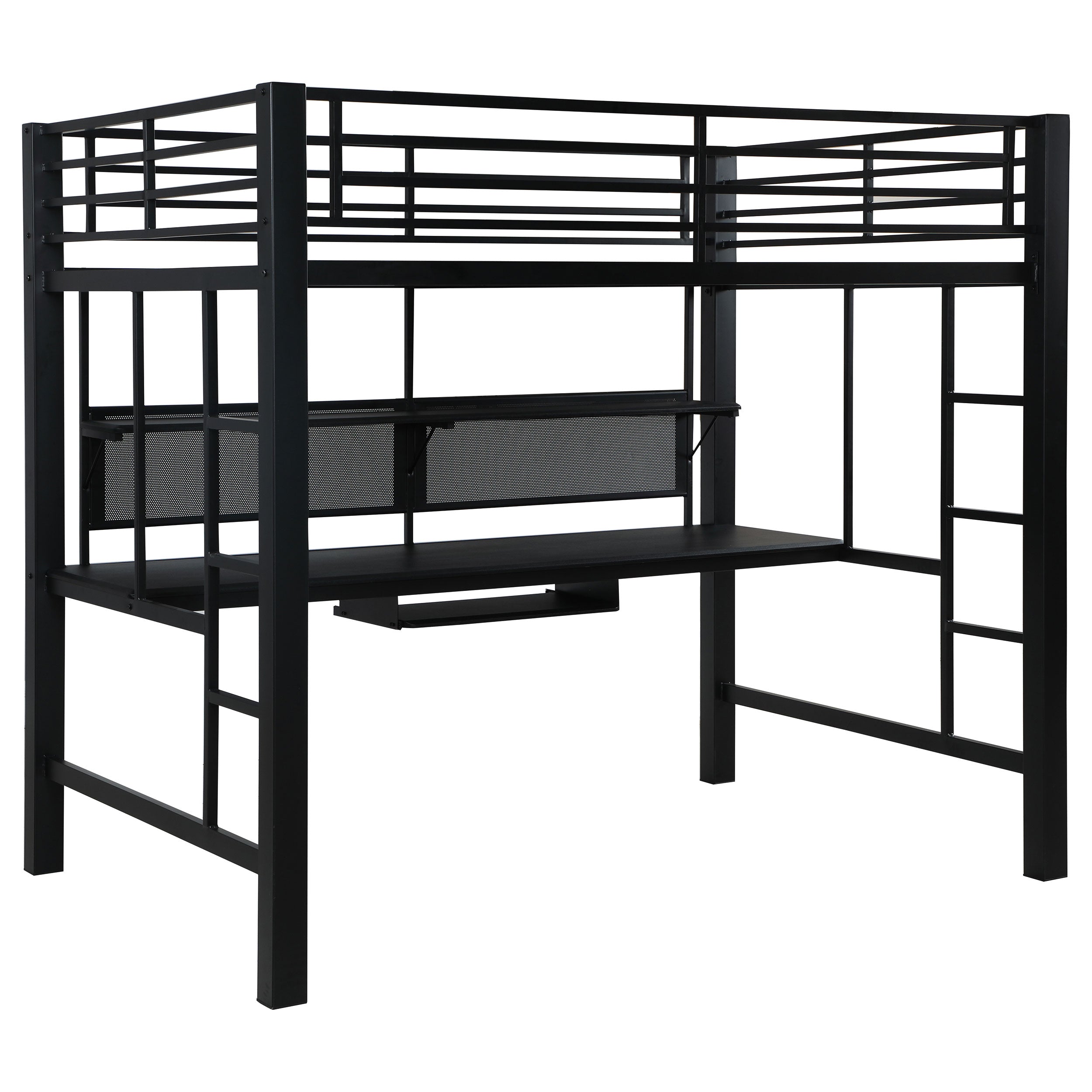 Avalon Workstation Loft Bed Black