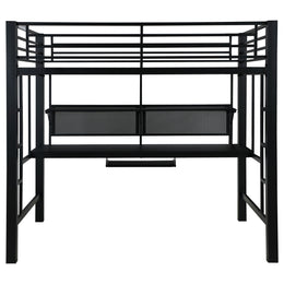 Avalon Workstation Loft Bed Black