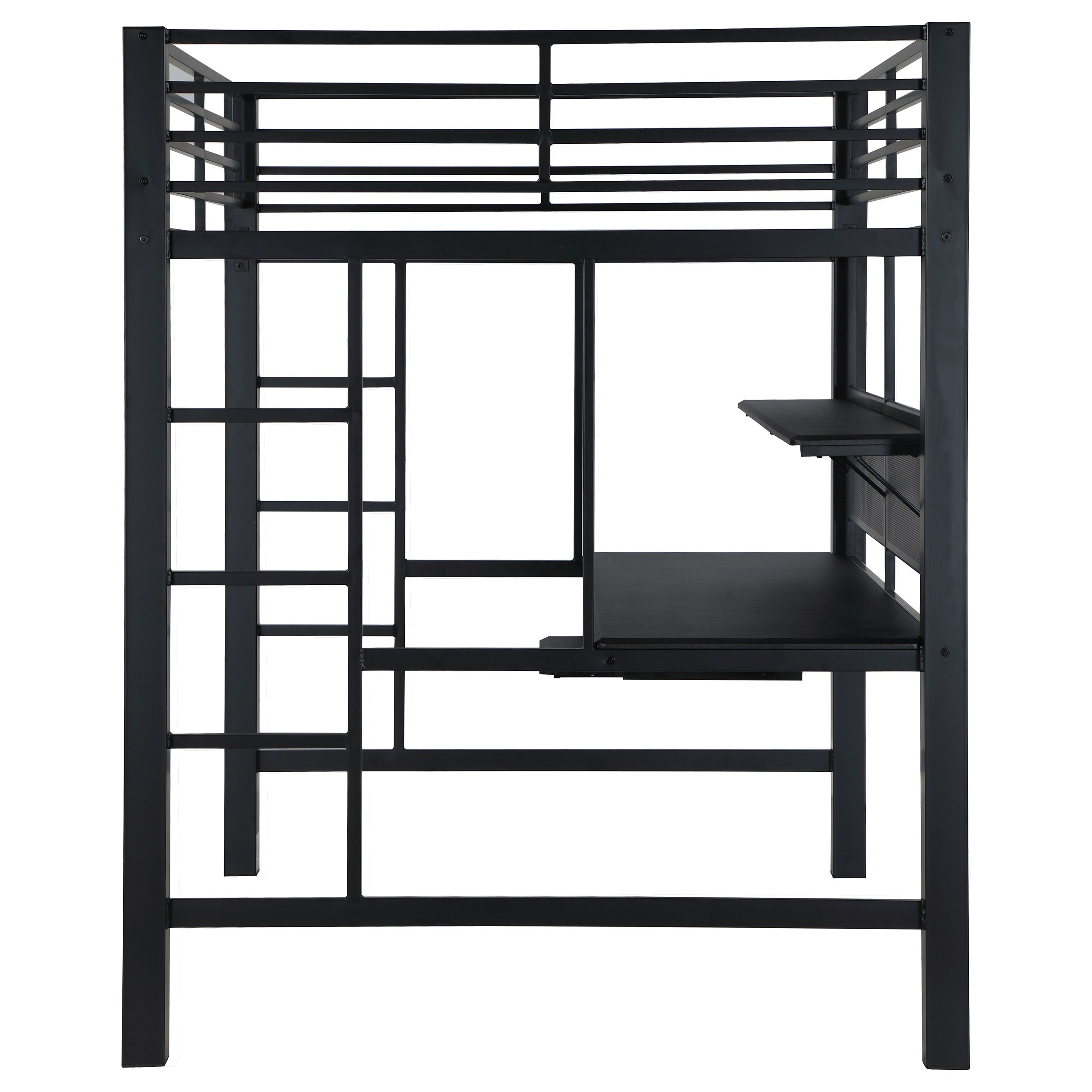 Avalon Workstation Loft Bed Black