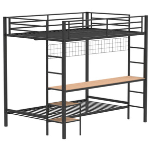 Campus Workstation Bunk Bed Matte Black