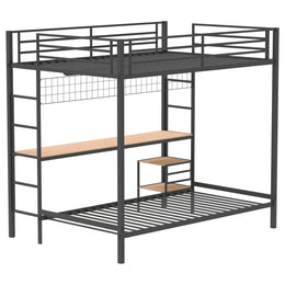 Campus Workstation Bunk Bed Matte Black