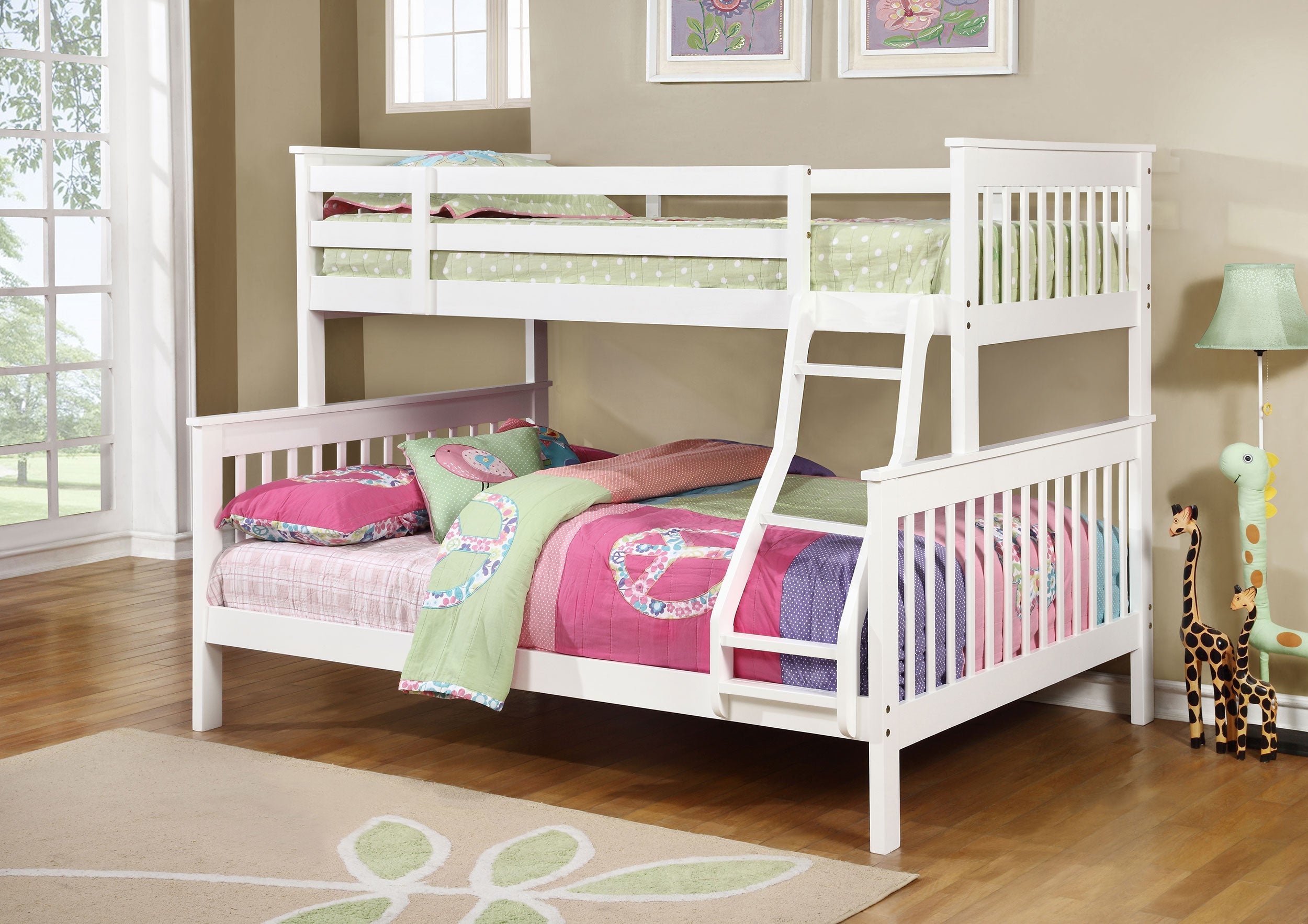 Chapman Wood Over Bunk Bed White