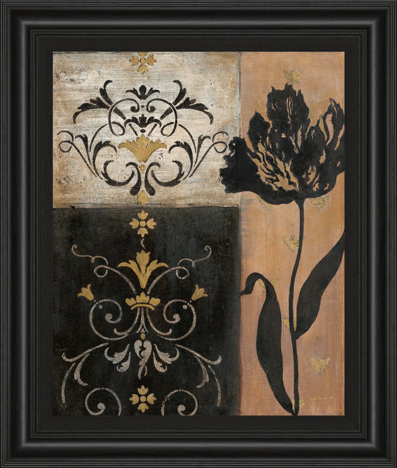 Tulip Silhouette By Tava Studio 22X26 Framed Print
