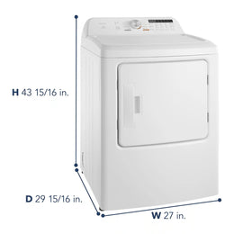 Package - Insignia™ - 4.1 Cu. Ft. Top Load Washer with ColdMotion Technology and 7 Cu. Ft. Electric Dryer with Sensor Dry - White
