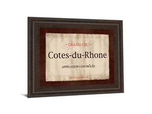 Cote Du Rhone By Paola Viveiros 22X26 Framed Print