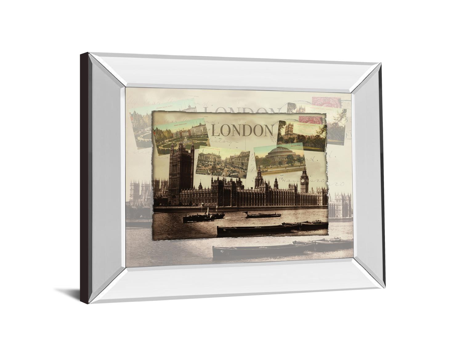 Mirrored Frame London Postcard By 22X26 Mirror Frame Print