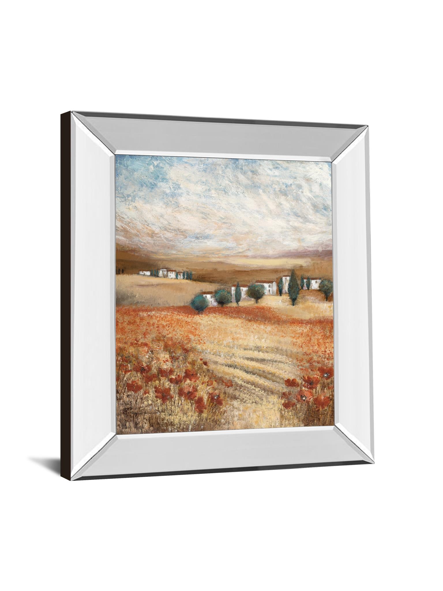 Mirrored Frame Hilltown Landscape Ii By Rosie Abrahams 22X26 Mirror Frame Print