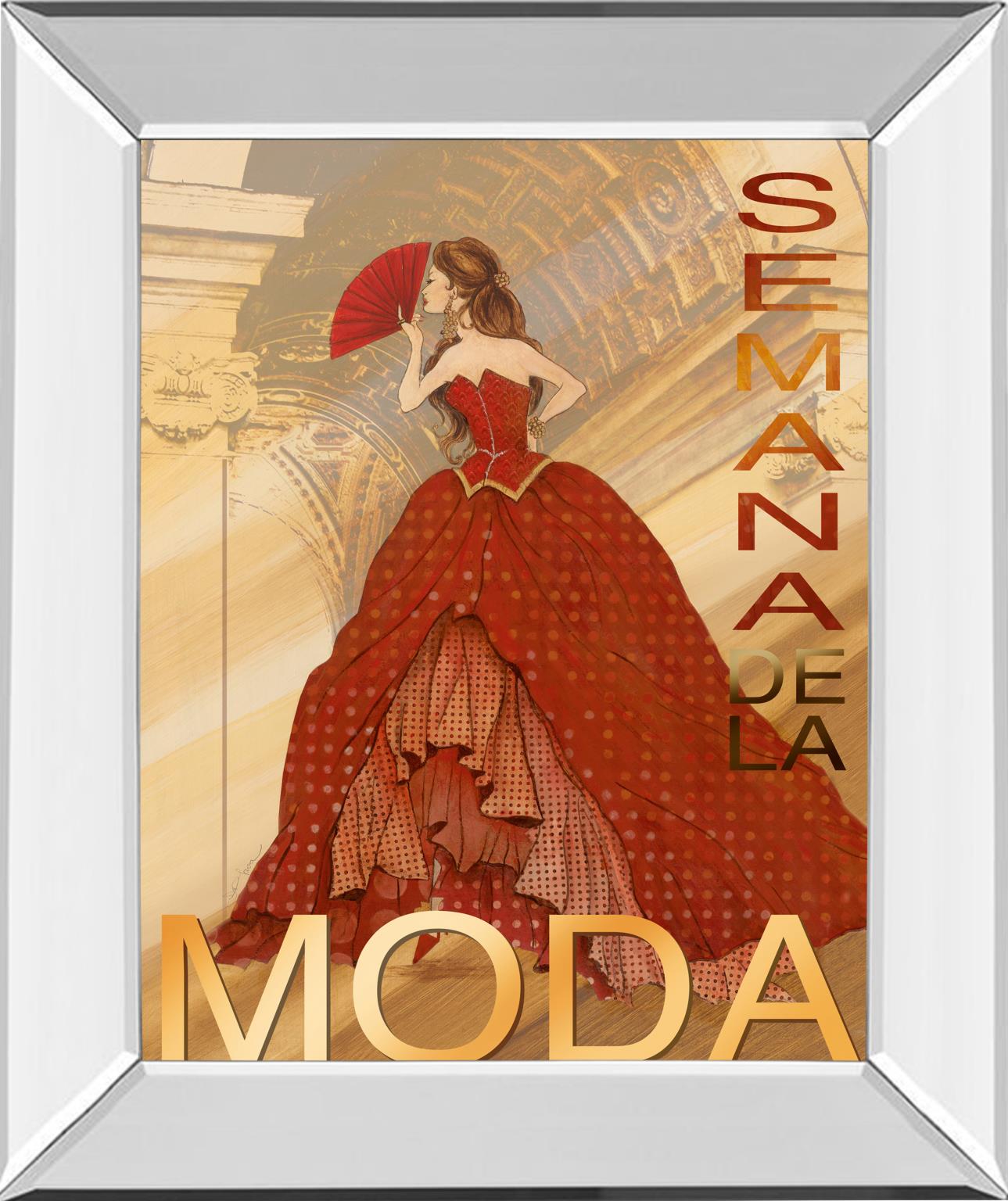 Mirrored Frame Semana De La Moda By Tava Studio 22X26 Mirror Frame Print