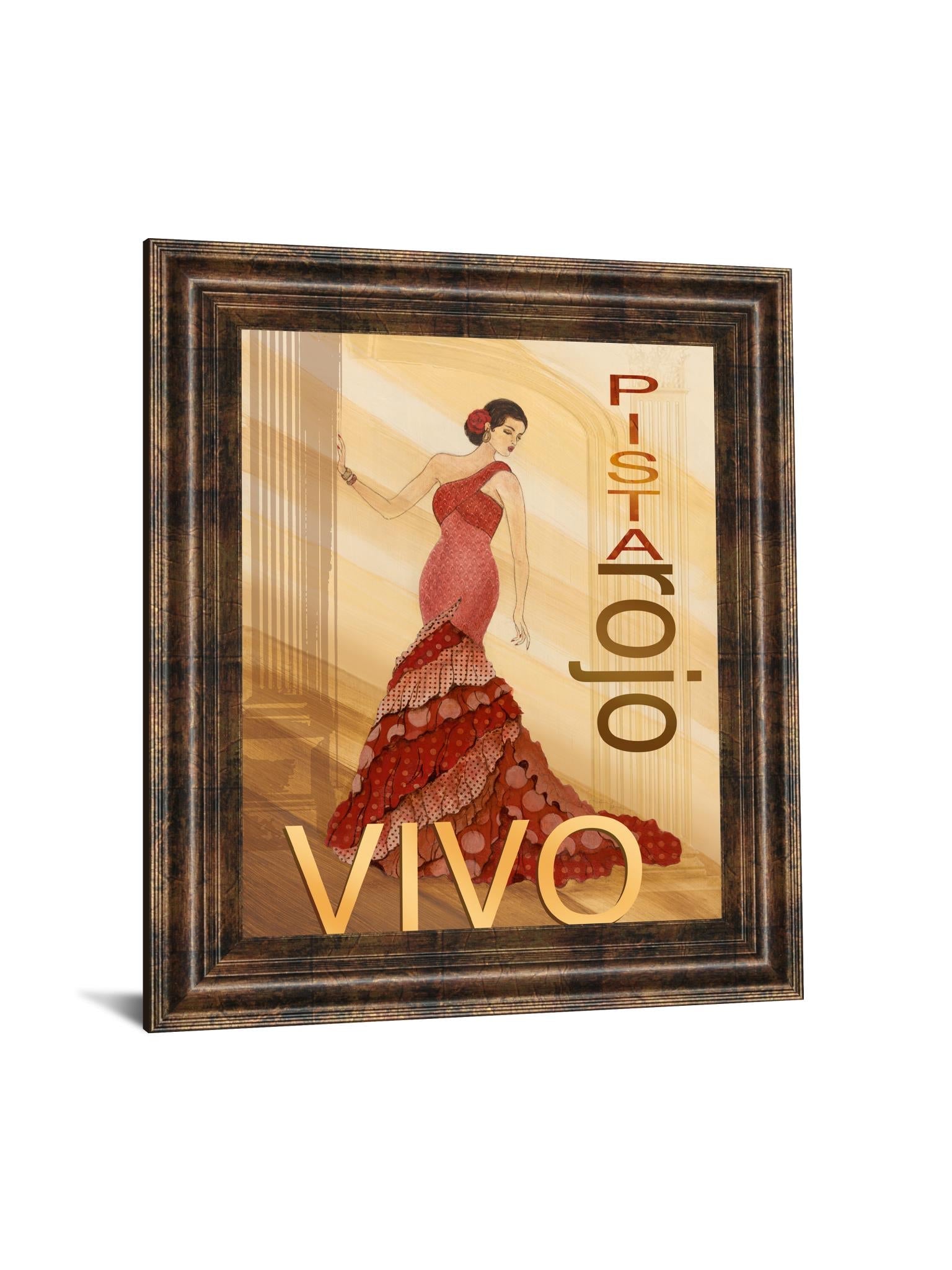 Pista Rojo By Tava Studio 22X26 Framed Print