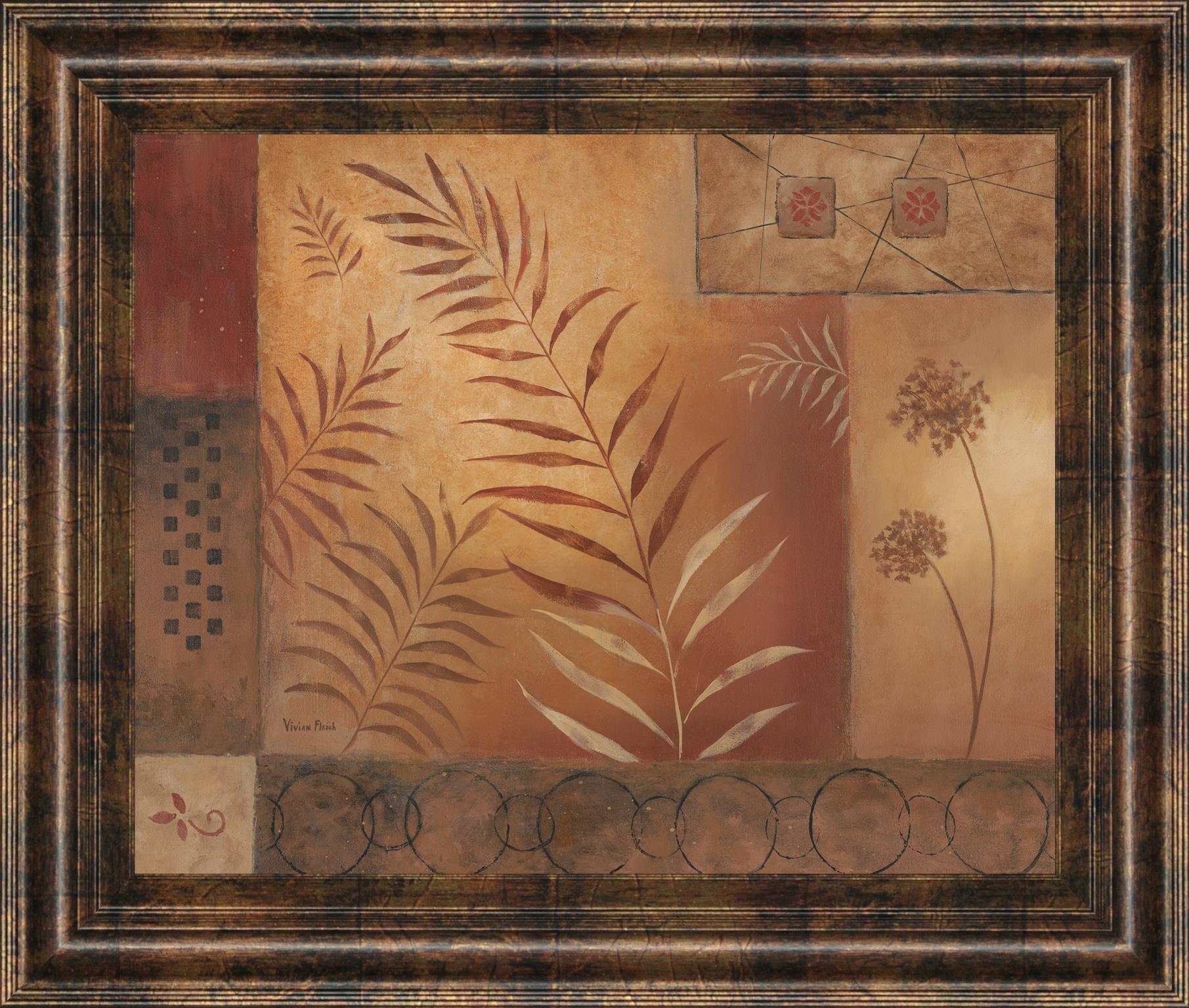 Modern Fern Ii By Vivian Flasch 22X26 Framed Print