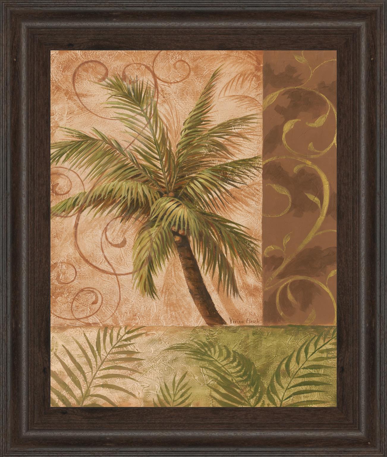 Tropical Breeze I By Vivian Flasch 22X26 Framed Print