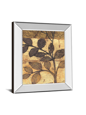 Mirrored Frame Bronzed Branches I By Norman Wyatt, Jr. 22X26 Mirror Frame Print