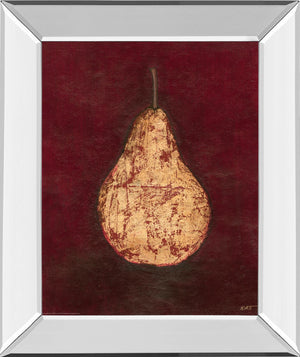 Mirrored Frame Gold Pear By Norman Wyatt, Jr. 22X26 Mirror Frame Print