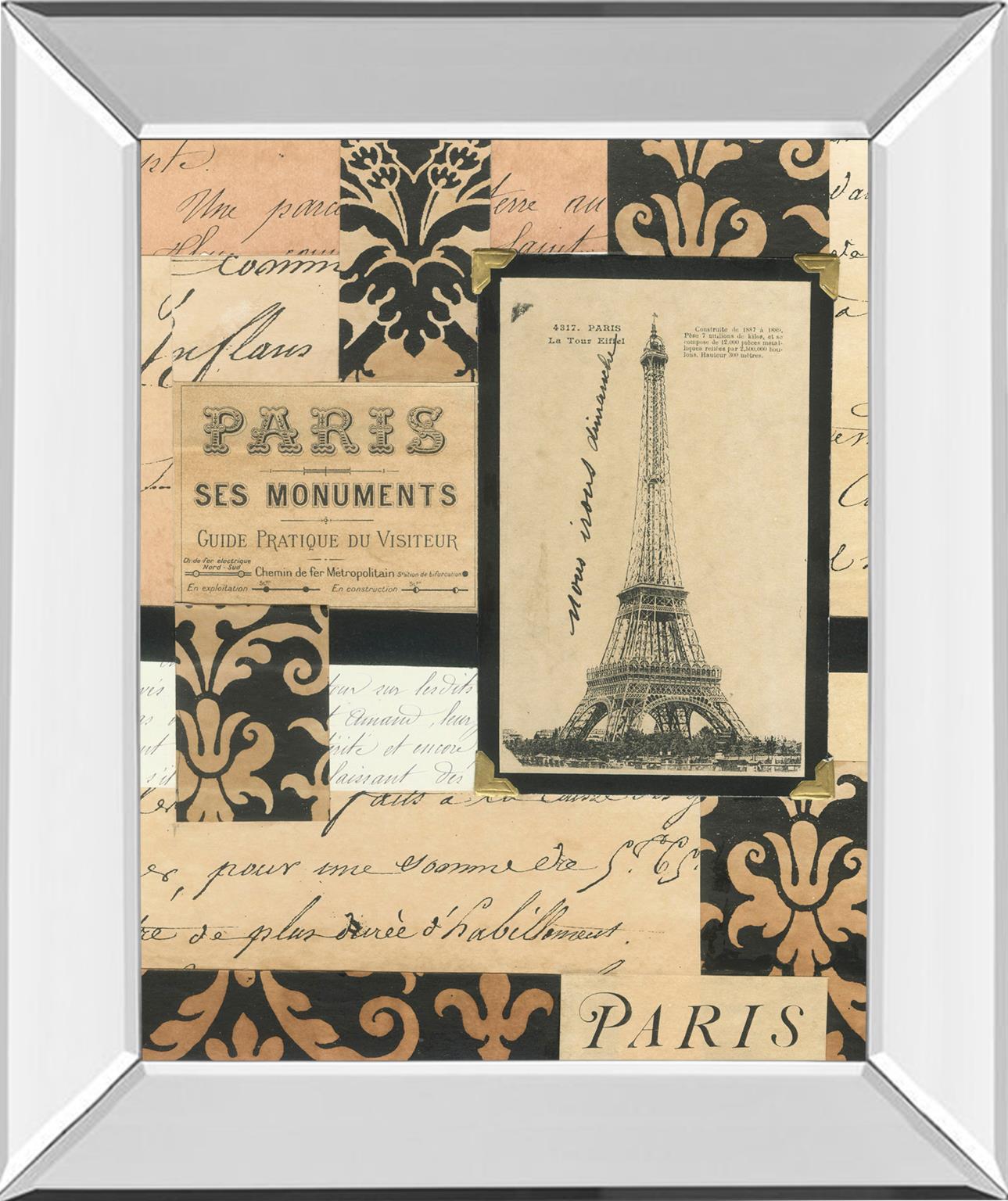 Mirrored Frame Travel Collage I By Gillian Fullard 22X26 Mirror Frame Print