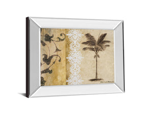 Mirrored Frame Decorative Palm I By Michael Marcon 22X26 Mirror Frame Print