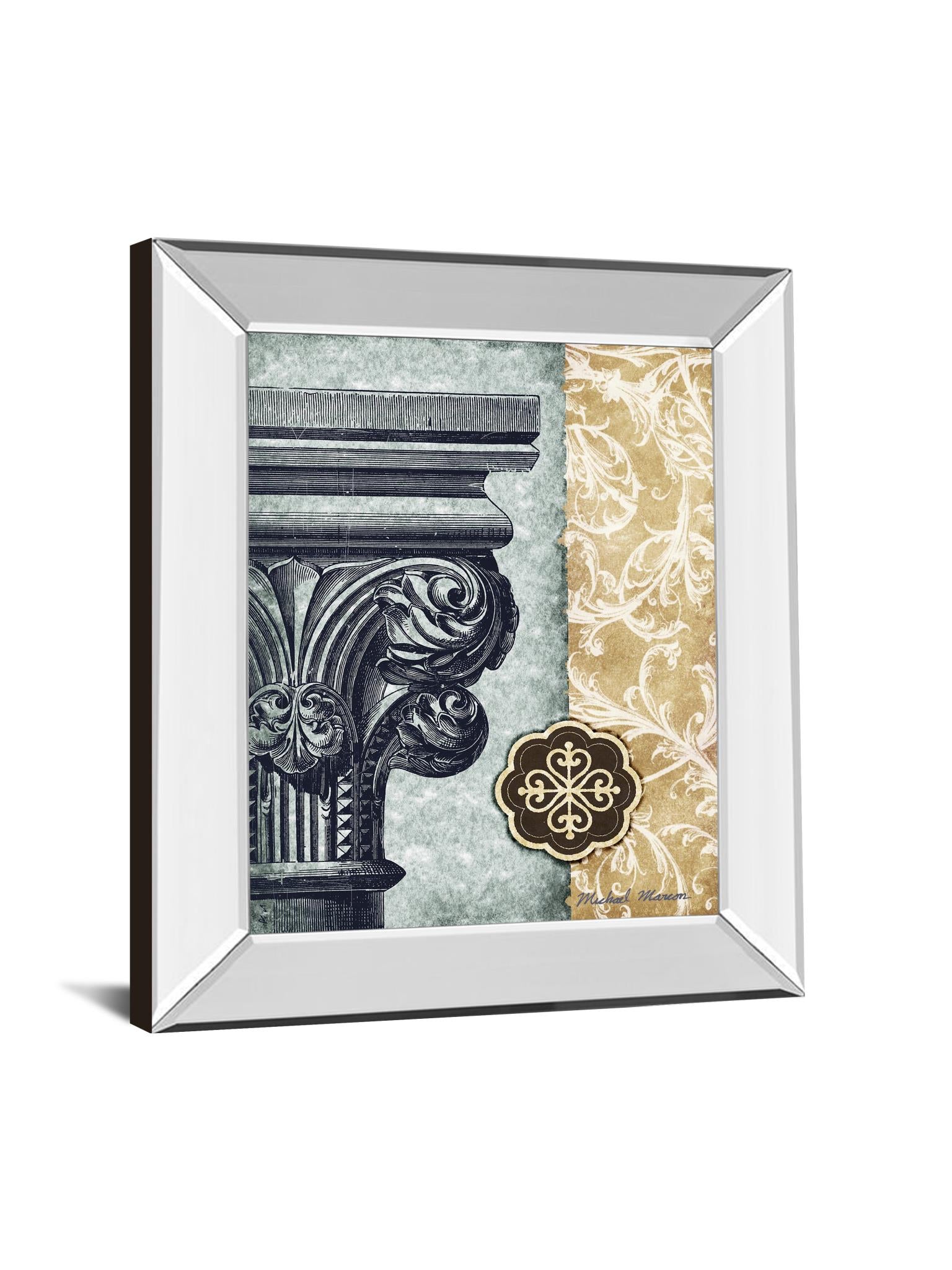 Mirrored Frame Romanesque Ii By Michael Marcon 22X26 Mirror Frame Print