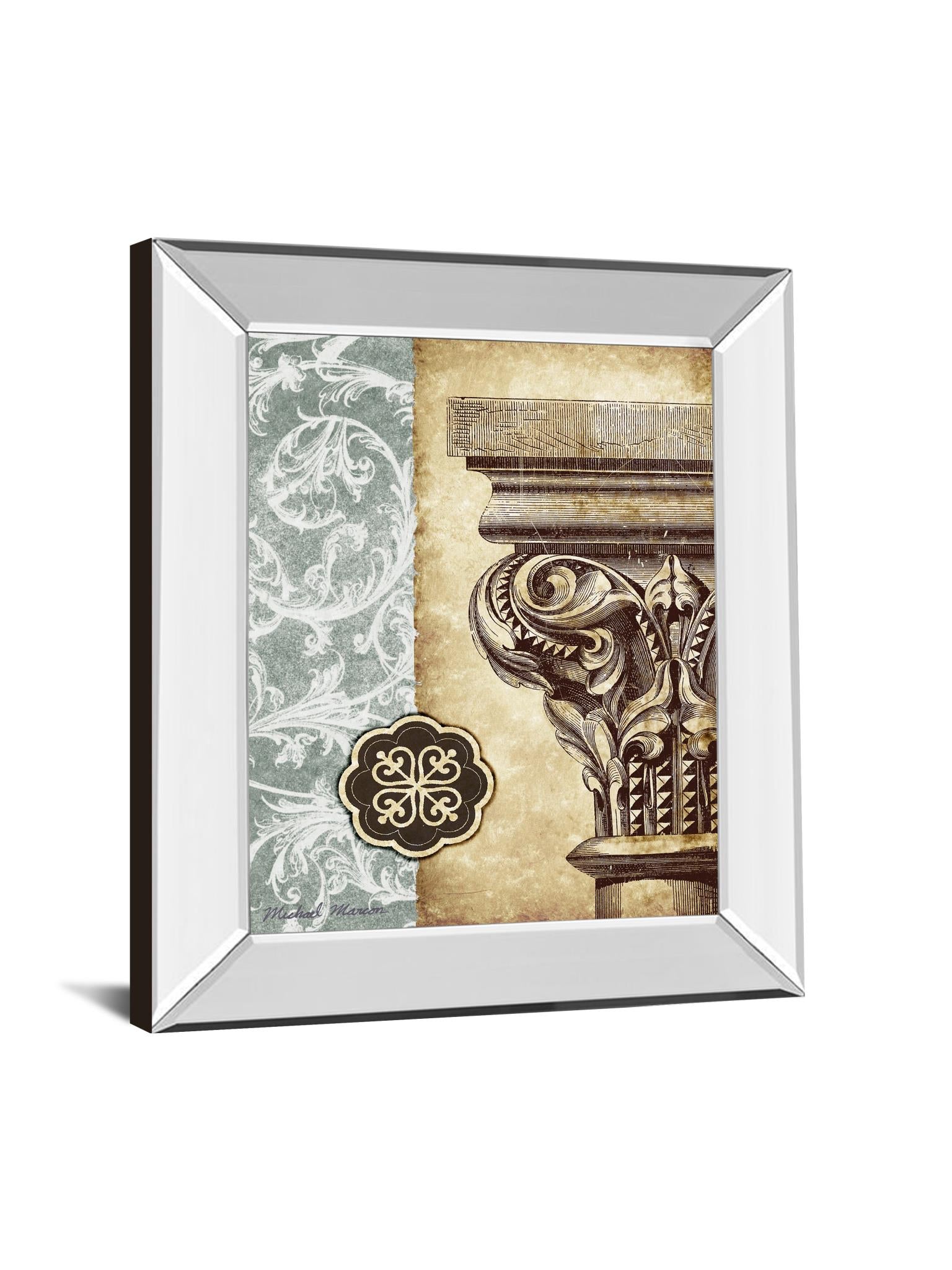 Mirrored Frame Romanesque I By Michael Marcon 22X26 Mirror Frame Print