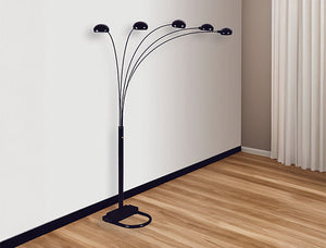Rain Drop Arc Lamp 84"H Black