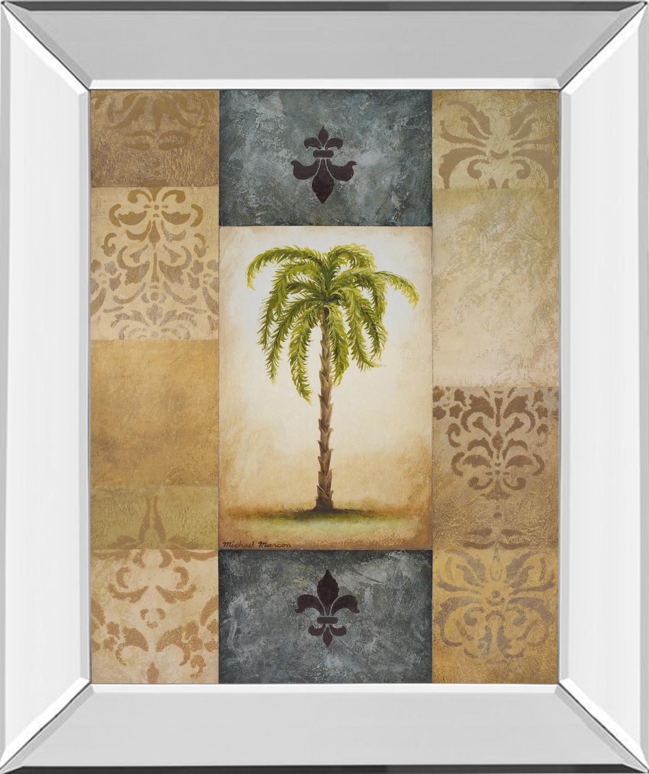 Mirrored Frame Fantasy Palm Ii By Michael Marcon 22X26 Mirror Frame Print