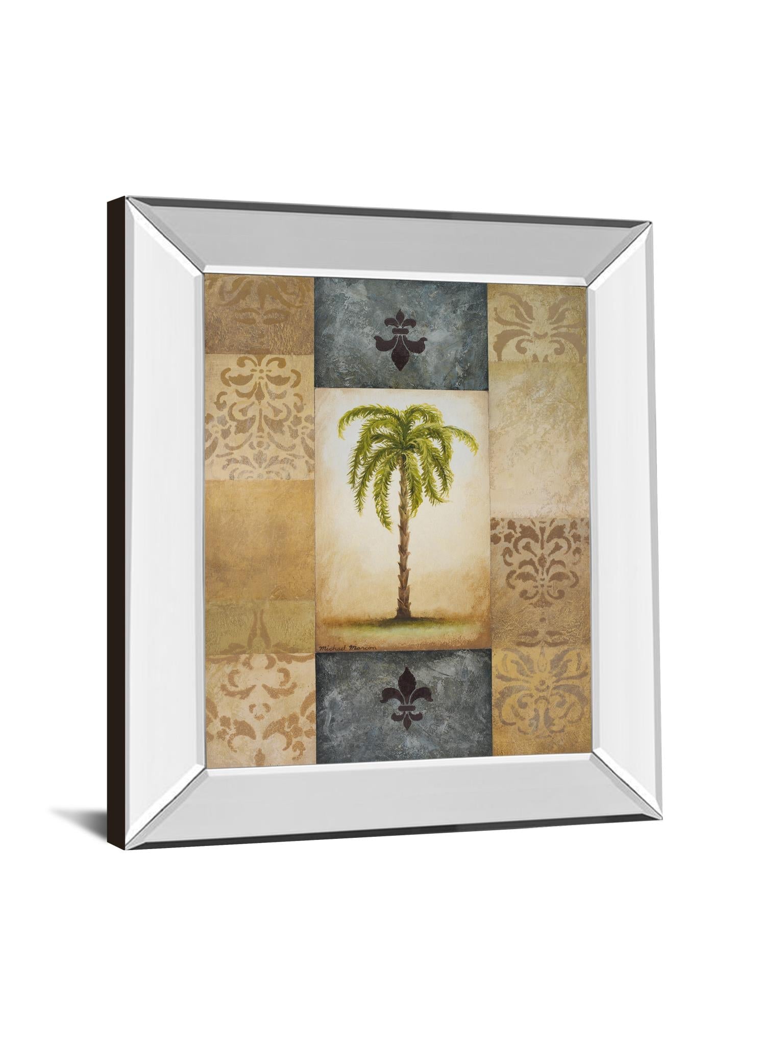 Mirrored Frame Fantasy Palm Ii By Michael Marcon 22X26 Mirror Frame Print