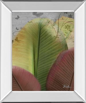 Mirrored Frame Butterfly Palm I By Patricia Pinto 22X26 Mirror Frame Print