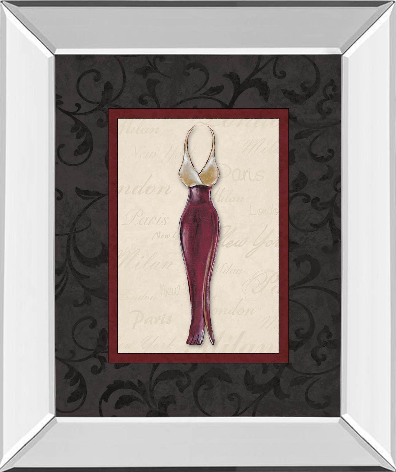 Mirrored Frame Fashion Dress Ii By Susan Osbourne 22X26 Mirror Frame Print
