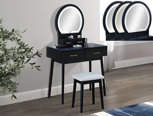 Cecilia Vanity Table & Stool-White