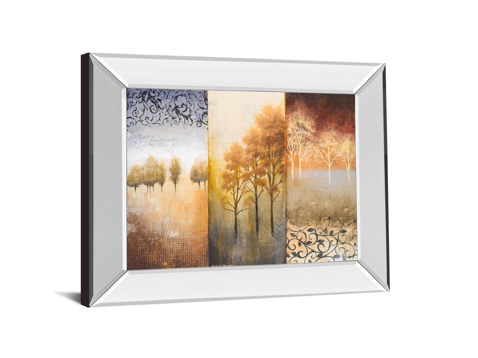 Mirrored Frame Lost In Trees Ii By Michael Marcon 22X26 Mirror Frame Print