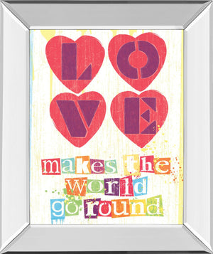 Mirrored Frame Must Be Love I By Tom Frazier 22X26 Mirror Frame Print